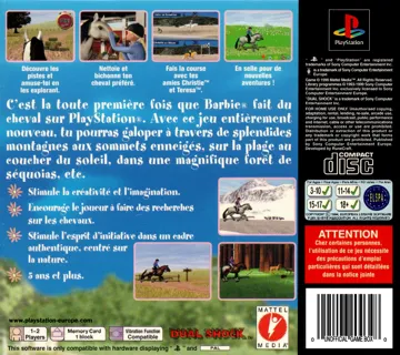 Barbie - Aventure Equestre (FR) box cover back